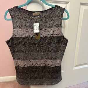 cdw tank xl  brown, cream, gold, black